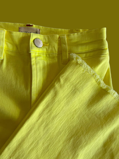 ALICE + OLIVIA yellow jeans size 24