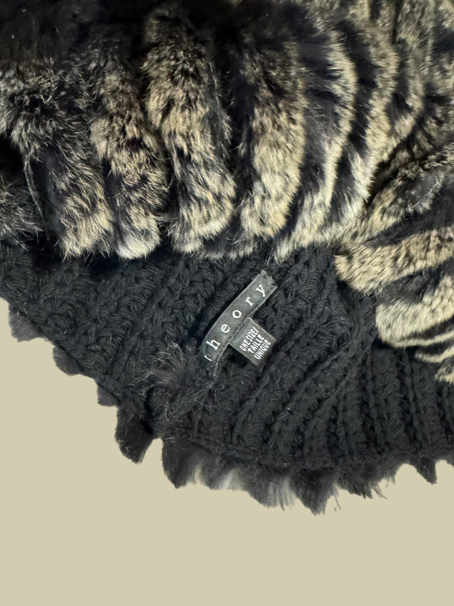 THEORY fur scarf