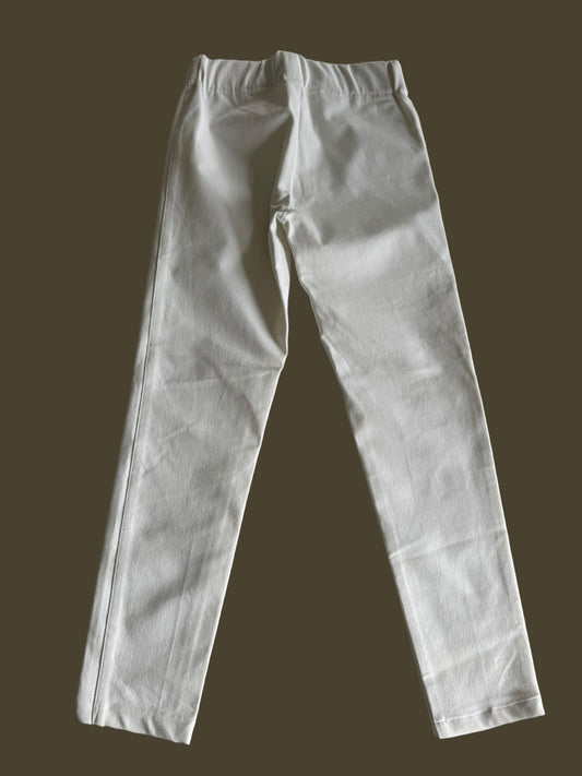 white jean leggings size small