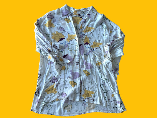 RAPSODIA map blouse size large