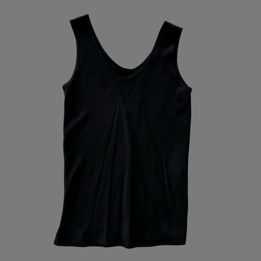 PHILLIP BROESS black silk tank size small