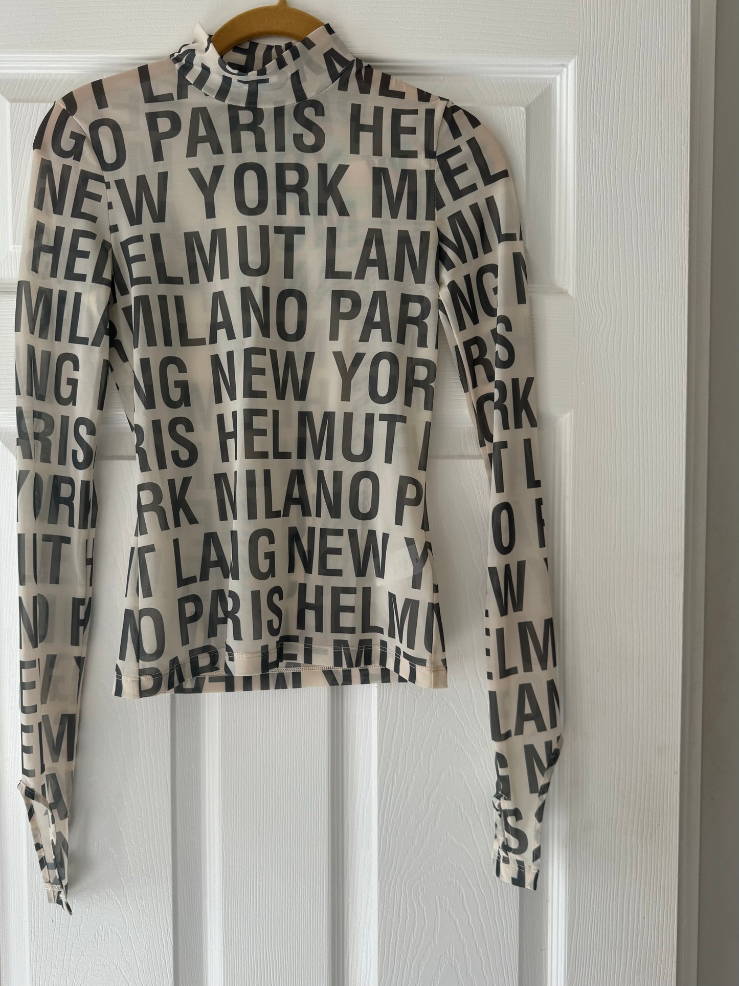 HELMUT LANG sheer turtleneck size xs