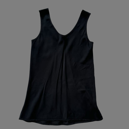 PHILLIP BROESS black silk tank size small