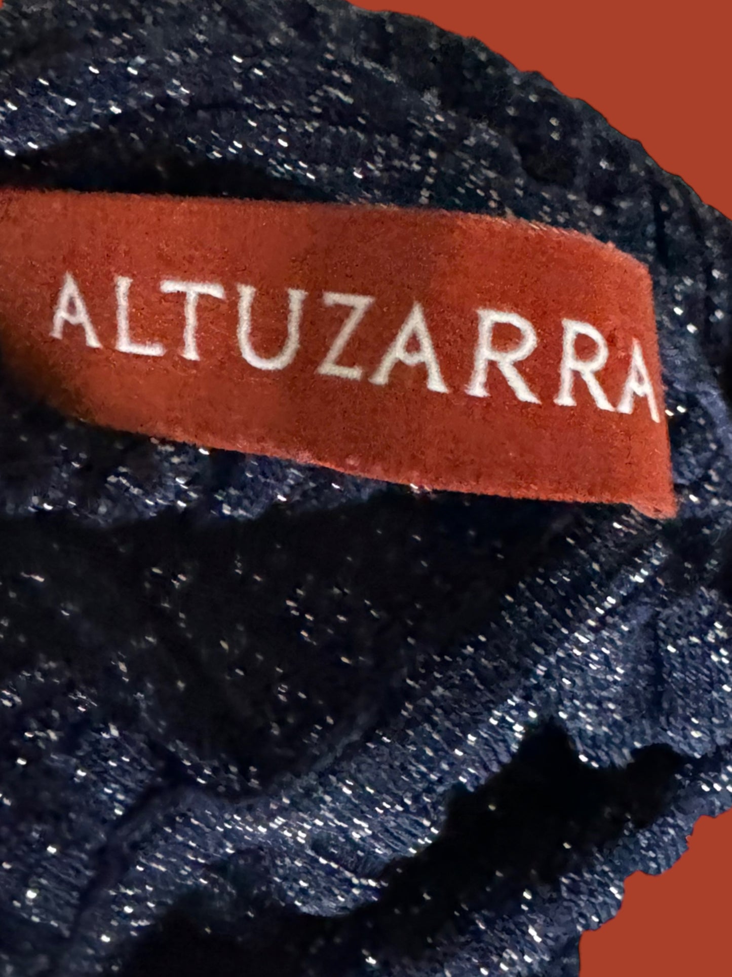 ALTUZARRA blue sparkle turtlenec size xsk