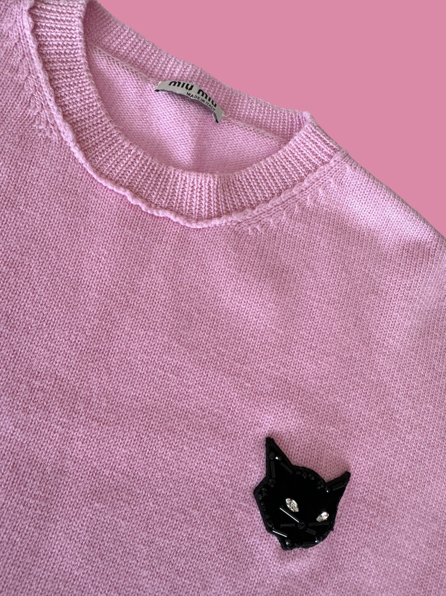 MIU MIU cropped 🐱 sweater