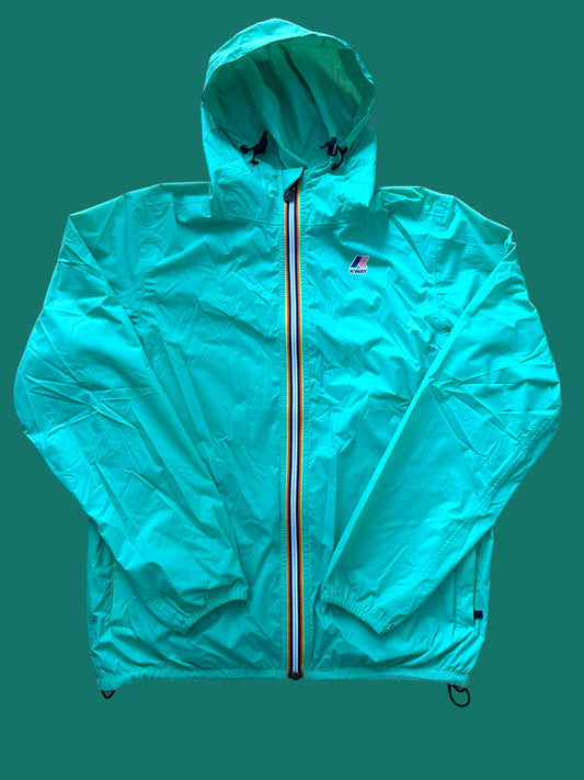 K-WAY green packable jacket size medium