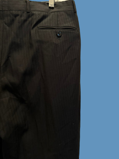 mens ARMANI COLLEZIONE black striped pants size large