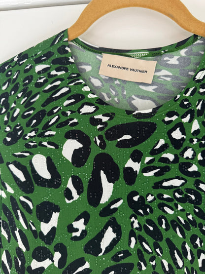 ALEXANDRE VAUTHIER green water drop shirt