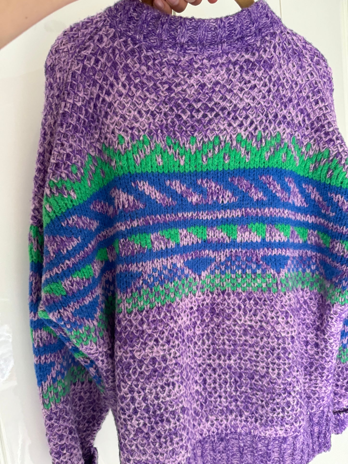XIRENA knit purple sweater size xs