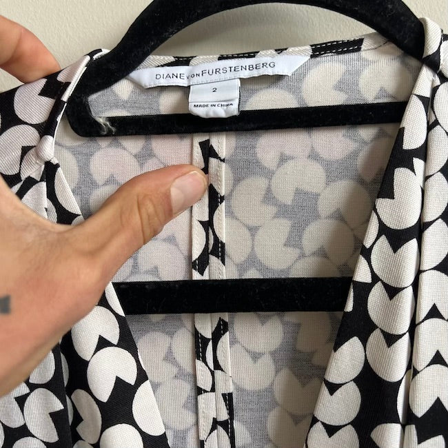 DVF holleen dress size small