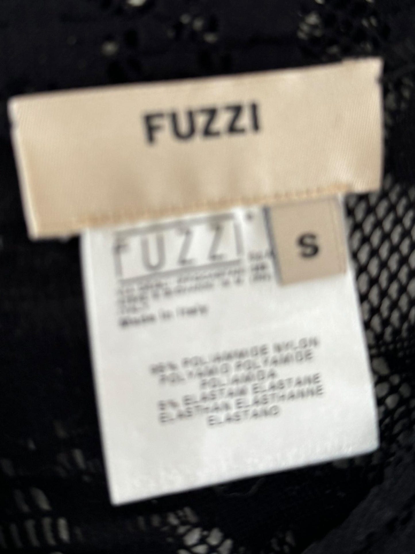 FUZZI  black stretchy cardigan