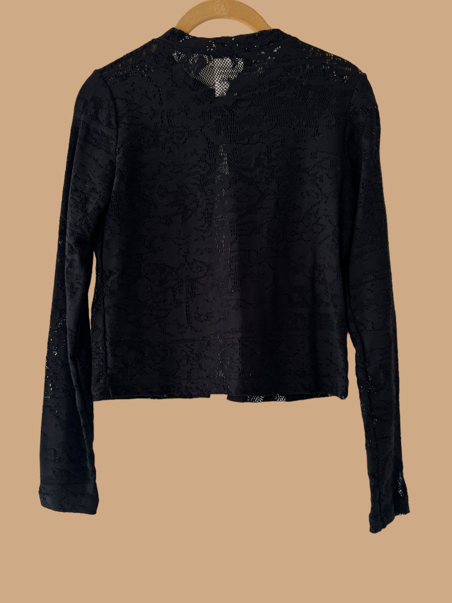 FUZZI  black stretchy cardigan