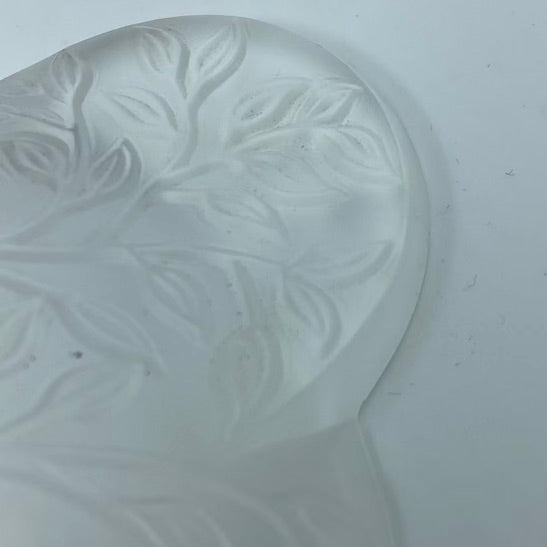 Lalique Crystal Vines Candy Dish